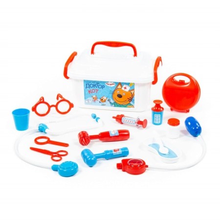 Game set "Three Cats: Doctor", in a container, mix-2