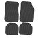 Car carpet-car carpets SkyWay Arctic-1, 70x48 cm, 40x45 cm, textile, black, set 4 pcs. S01702017