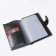 Cover for passport and auto documents, with cards and bills, with a button, genuine leather, black color