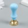 Printing for wax with a plastic handle "Christmas tree with gifts" 2.5x2.5 cm