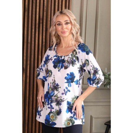 Female blouse, size 44, white color-11
