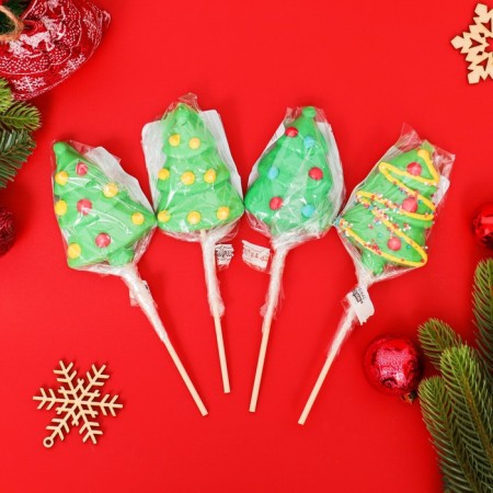 Caramel Lollice on Sahara "3D Christmas tree with patterns", 40 g-1