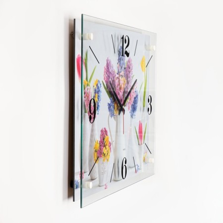 Watching clock, interior "flowers in vases" 40x56 cm, silent-1