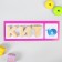 Lnut frame "Alphabet", alphabet of letters: 6 cm, tablet size: 42 × 22 cm