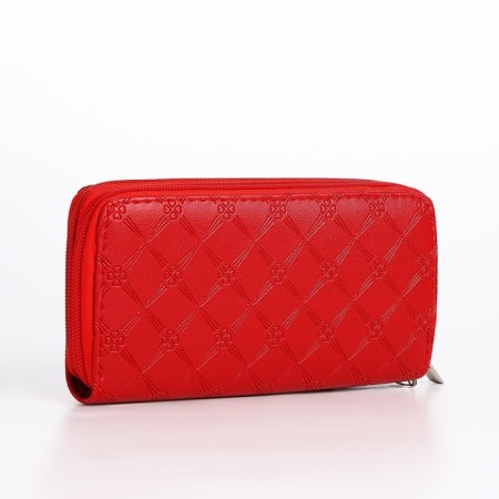 Women's wallet with lightning, red color-1