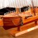 Survenger ship large "Krambole", side light wood, white sails, mix 57 × 9 × 49cm