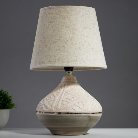 HELP lamp 16737/1wt E14 40W white-gray H.33cm Risalux
