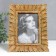 Photo frame Polystone 10x15 cm "petals" gold 17.5x22 cm