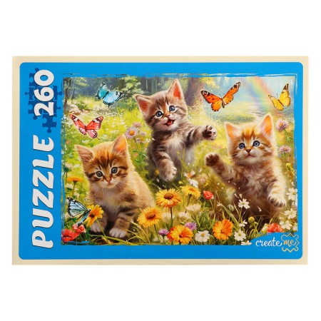 Puzzles "kittens in the meadow", 260 elements-1