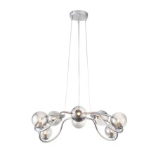 Suspension lamp ST LUCE. SL1502.103.08. Legatezza. 8x5 W, G9, 4000K, 1512 LM, 70x70x20 cm, chromium color
