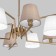 Ceiling Lamp EUROSVET OZARK 60149/8, E14, 8x40W, 770x770x480 mm, brass color