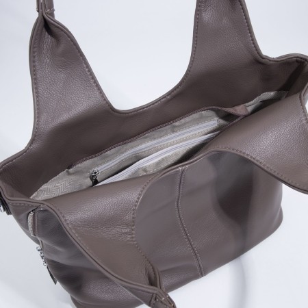 Love bag with lightning, brown color-7