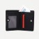 Women's wallet on the button, black color