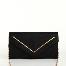 Female bag on a magnet, black color