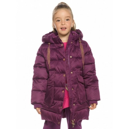 Coat for girls, height 98 cm, lilac color-3