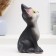 Piggy bank "Cat" black 13x13x23cm
