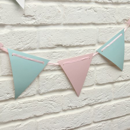 Garland on the rose and blue tape 400 cm-2