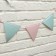 Garland on the rose and blue tape 400 cm