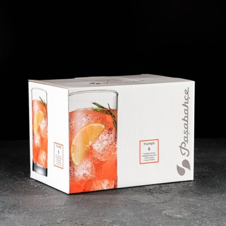 Set of tall glass glasses Triumph, 300 ml, 6 pcs-1