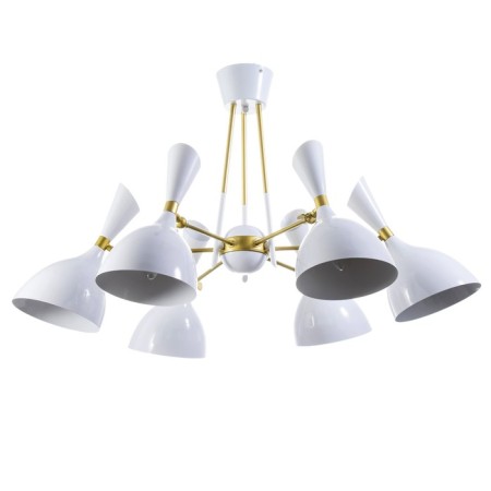 Bastoni chandelier 6he14 40W white-gold 70x70x54 cm Bayerlux