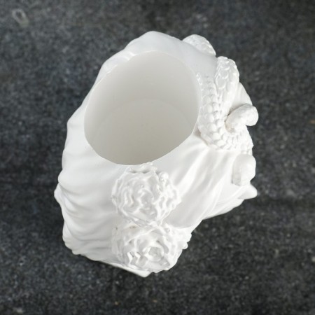 Kashpo - organizer "Gorgon Medusa" Belaya, 12.5x16x10.5cm-5