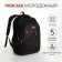 Youth backpack from lightning textiles, 5 pockets, black/red color
