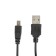Cable Luazon, miniusb - usb, 1 a, 0.5 m, only for charging, black