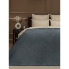 Texrepublic blanket, size 150x200 cm, gray color