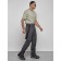 Semi-combinezone ski insulated male winter, size 48, dark gray color