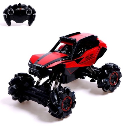 Radio-controlled car "Jeep-Akobat", 4WD all-wheel drive, movement in all directions, red color