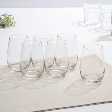 A set of high high glasses Luminarc Hermitage, 370 ml, 6 pcs, the color is transparent