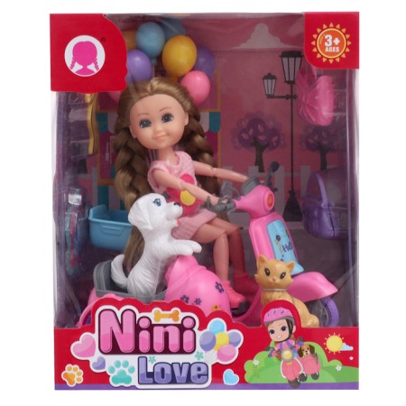 ARINA doll with a motorcycle and accessories, mix-19
