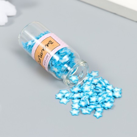 Decor for creativity Plastic "Flower. Blue Ilome" set of 8 g 5x2x2 cm-1