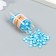 Decor for creativity Plastic "Flower. Blue Ilome" set of 8 g 5x2x2 cm