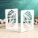 Holder-stand for books "Palm sheet" set 2pcs, 9.2x12x15.4cm, white