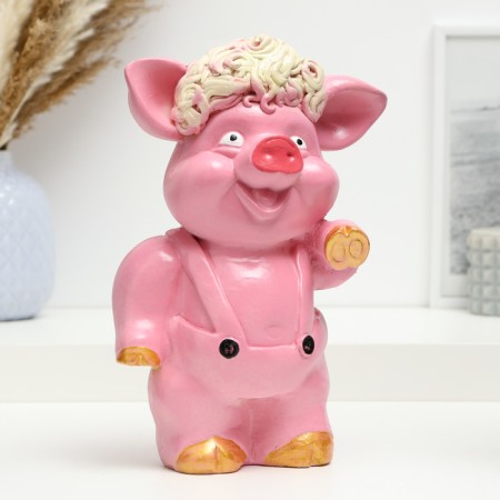 Piggy bank "Pig with curls" 22x13x7cm