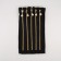 Metal zipper, No. 5, non -proceeding, automatic lock, 20 cm, black/gold color