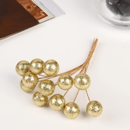 Decor for creativity "Brilliant balls" (1 set = 1 bouquet) in a bouquet 12 pcs mix 10x1x1 cm-1