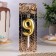 Candle in the Cake "European", number "9", 6 cm, gold