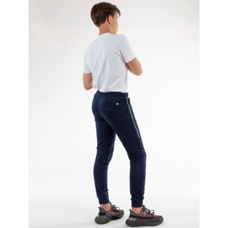 Sports pants for ISEE boys, height 122-128 cm, dark blue color-3