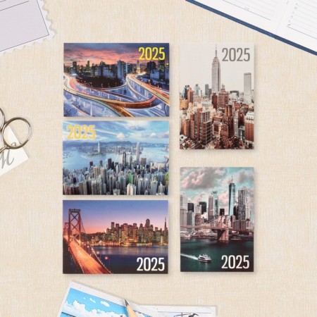 Pocket calendar "Megapolis - 1" 2025, 7x10 cm, mix