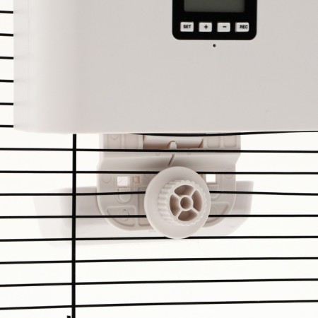 Smart auto feeder for animals, with an mount on a cage, with a voice recording function-3