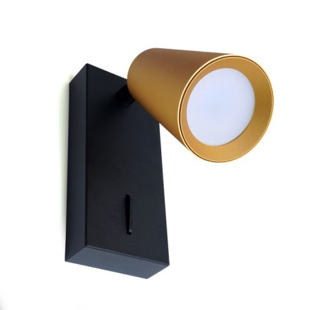 Wall lamp Feron ML1850, IP20, GU10, 35 W, 65x60x140 mm, color gold and black