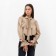 Women's shirt with MIST ribbons, size 44, beige