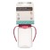 A bottle for feeding, classic throat, 150 ml., 0 months, cylinder, handles, turquoise/pink color