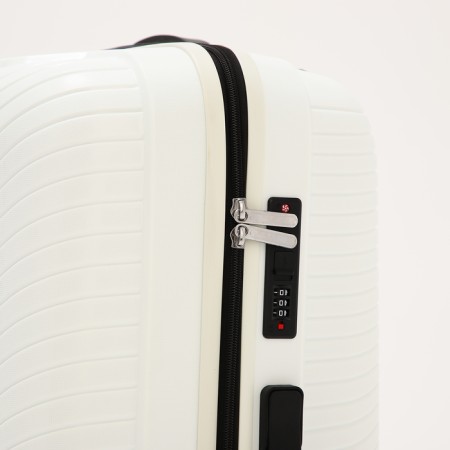Big suitcase 28 ", lightning department, code castle, 4 wheels, white color-3