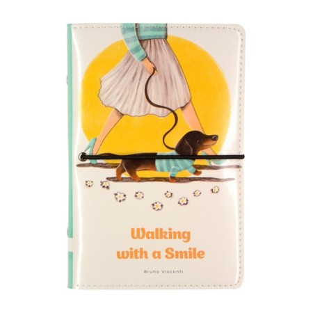 Note book A5, 160 sheets on the Daily Journal rings, Cover artificial leather, an illustration block 80 g/m2, mix-20