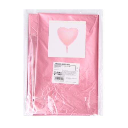 Foil ball 32 "heart", light pink color-1