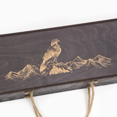 Set with skewers Gift "Eagle" with an ax in the case-8