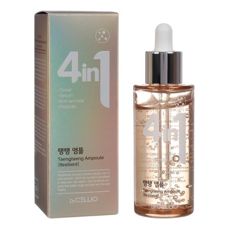 Facial serum Dr.cellio 4 in 1 Taengtaeng, with peptides, 50 ml